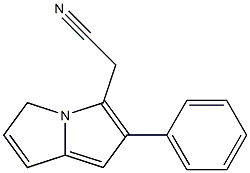 Phenylpyrrolizinoacetonitrile 结构式