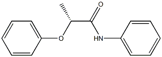[R,(+)]-2-Phenoxy-N-phenylpropionamide 结构式