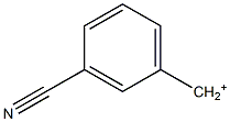 3-Cyanobenzyl cation 结构式