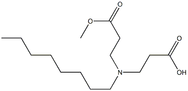 3,3'-(Octylimino)bis(propionic acid methyl) ester 结构式