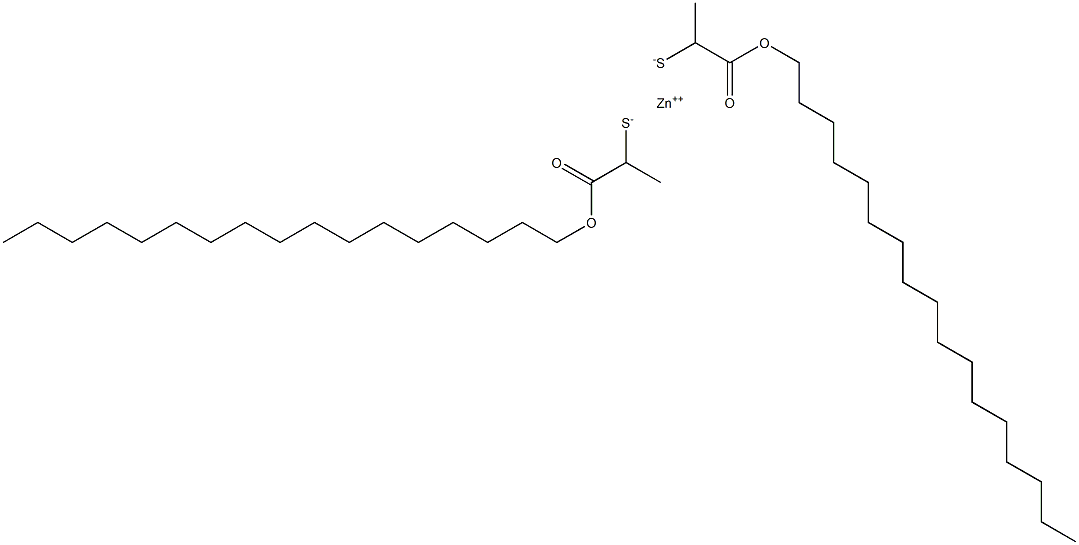 Zinc bis[1-(heptadecyloxycarbonyl)ethanethiolate] 结构式