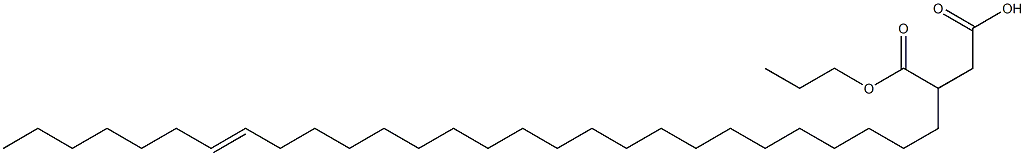 3-(21-Octacosenyl)succinic acid 1-hydrogen 4-propyl ester 结构式