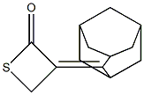 3-(Adamantan-2-ylidene)thietan-2-one 结构式