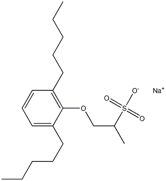 1-(2,6-Dipentylphenoxy)propane-2-sulfonic acid sodium salt 结构式