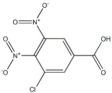 3-Chloro-4,5-dinitrobenzoic acid 结构式