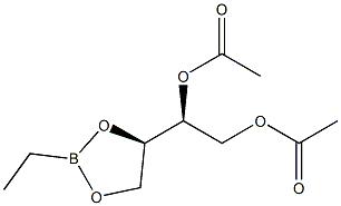 (1S)-1-[(4R)-2-Ethyl-1,3,2-dioxaborolan-4-yl]-1,2-ethanediol diacetate 结构式