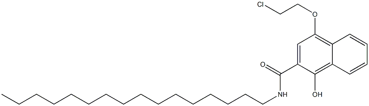 4-(2-Chloroethoxy)-N-hexadecyl-1-hydroxy-2-naphthalenecarboxamide 结构式