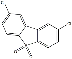 2,8-Dichlorodibenzothiophene 5,5-dioxide 结构式