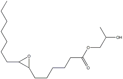 7,8-Epoxypentadecanoic acid 2-hydroxypropyl ester 结构式