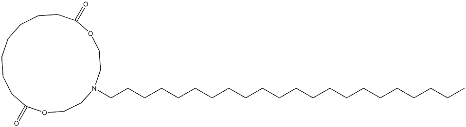 5-Docosyl-5-aza-2,8-dioxacyclohexadecane-1,9-dione 结构式