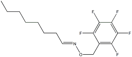Octanal O-[(pentafluorophenyl)methyl]oxime 结构式