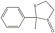 2-Phenyl-2-methyl-1,3-dithiolane 1-oxide 结构式