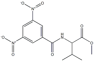 2-[(3,5-Dinitrobenzoyl)amino]-3-methylbutyric acid methyl ester 结构式