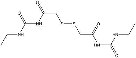 1,1'-(Dithiobismethylenebiscarbonyl)bis[3-ethylurea] 结构式