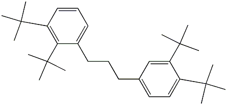 1-(2,3-Di-tert-butylphenyl)-3-(3,4-di-tert-butylphenyl)propane 结构式