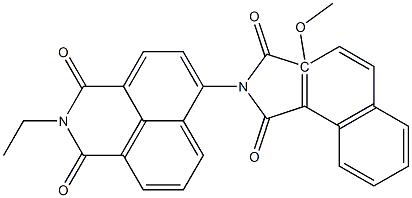 N-[(2,3-Dihydro-2-ethyl-1,3-dioxo-1H-benzo[de]isoquinoline)-6-yl]-2-methoxynaphthalimide 结构式