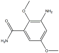 3-Amino-2,5-dimethoxybenzamide 结构式