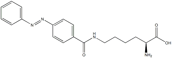 N6-(4-Phenylazobenzoyl)-L-lysine 结构式