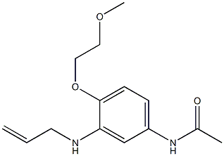 3'-Allylamino-4'-(2-methoxyethoxy)acetanilide 结构式