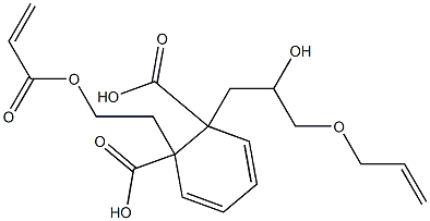 Phthalic acid 1-[2-(acryloyloxy)ethyl]2-(3-allyloxy-2-hydroxypropyl) ester 结构式