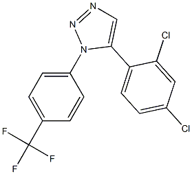 1-(4-Trifluoromethylphenyl)-5-(2,4-dichlorophenyl)-1H-1,2,3-triazole 结构式