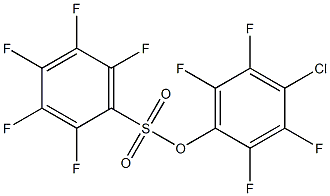Pentafluorobenzenesulfonic acid 4-chloro-2,3,5,6-tetrafluorophenyl ester 结构式