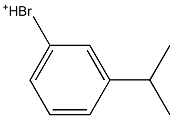1-Bromo-3-isopropylbenzenium 结构式