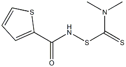 N-[(Dimethylamino)(thiocarbonyl)thio]-2-thiophenecarboxamide 结构式