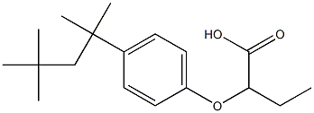 2-[4-(1,1,3,3-Tetramethylbutyl)phenoxy]butyric acid 结构式