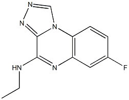 4-Ethylamino-7-fluoro[1,2,4]triazolo[4,3-a]quinoxaline 结构式