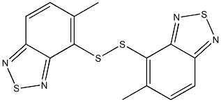 4,4'-Dithiobis(5-methyl-2,1,3-benzothiadiazole) 结构式
