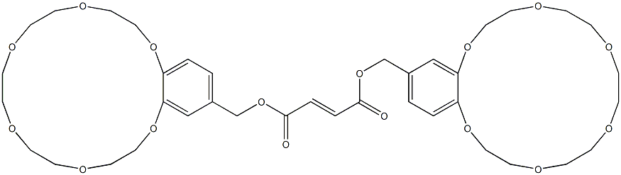 Fumaric acid bis[(2,3,5,6,8,9,11,12,14,15-decahydro-1,4,7,10,13,16-benzohexaoxacyclooctadecin)-18-ylmethyl] ester 结构式