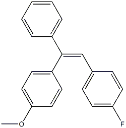 1-(p-Fluorophenyl)-2-(p-methoxyphenyl)-2-phenylethene 结构式