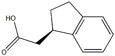 (R)-1-Indaneacetic acid 结构式