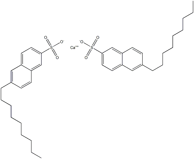 Bis(6-nonyl-2-naphthalenesulfonic acid)calcium salt 结构式