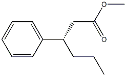 (S)-3-Phenylhexanoic acid methyl ester 结构式