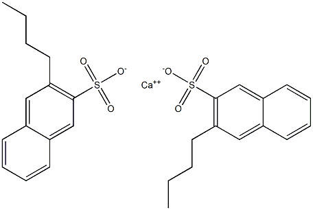 Bis(3-butyl-2-naphthalenesulfonic acid)calcium salt 结构式