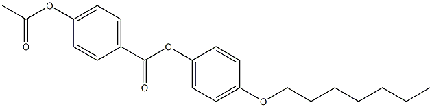 p-Acetyloxybenzoic acid p-(heptyloxy)phenyl ester 结构式