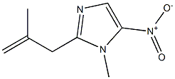 2-Isobutenyl-1-methyl-5-nitro-1H-imidazole 结构式