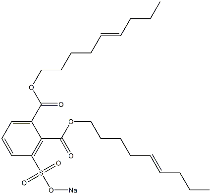 3-(Sodiosulfo)phthalic acid di(5-nonenyl) ester 结构式