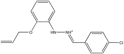 2-[2-(Allyloxy)phenyl]-1-[(4-chlorophenyl)methylene]hydrazinium 结构式