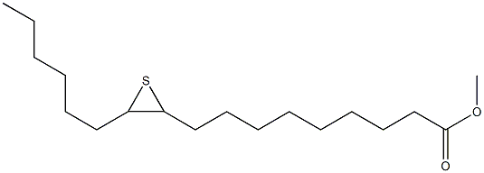 10,11-Epithioheptadecanoic acid methyl ester 结构式