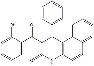 1-(Phenyl)-1,2-dihydro-2-(2-hydroxybenzoyl)benzo[f]quinolin-3(4H)-one 结构式