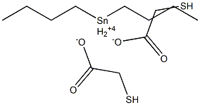 Bis(mercaptoacetic acid)dibutyltin(IV) salt 结构式