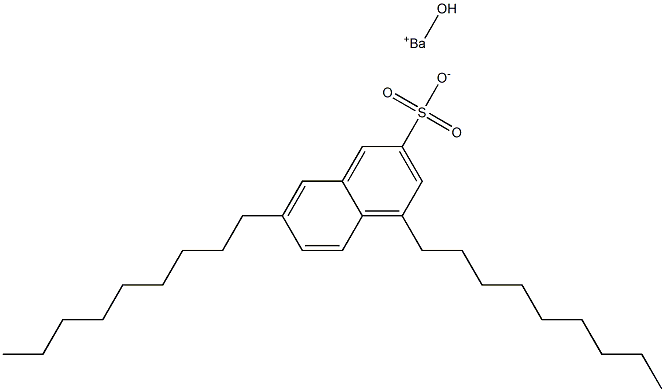 4,7-Dinonyl-2-naphthalenesulfonic acid hydroxybarium salt 结构式