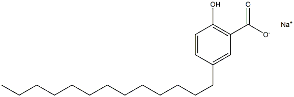 3-Tridecyl-6-hydroxybenzoic acid sodium salt 结构式