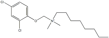 N-[(2,4-Dichlorophenoxy)methyl]-N,N-dimethyl-1-octanaminium 结构式