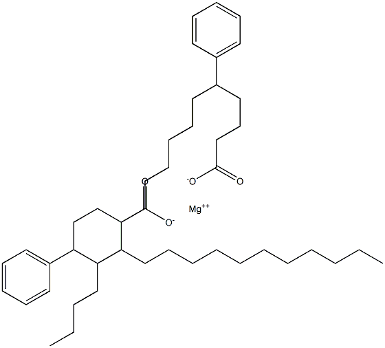 Bis(5-phenylstearic acid)magnesium salt 结构式