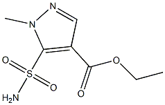 1-Methyl-5-sulfamoyl-1H-pyrazole-4-carboxylic acid ethyl ester 结构式