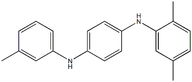 N-(2,5-Dimethylphenyl)-N'-(3-methylphenyl)-p-phenylenediamine 结构式